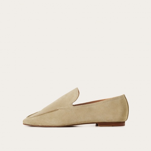 Monsieur flats, wheat velvet